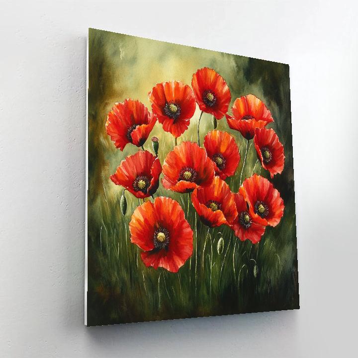 Emil Nolde Inspired Red Poppies Paint by numbers kits