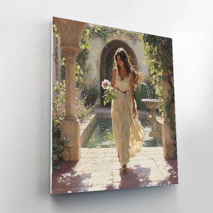 Megara Garden Stroll Disney Paint by numbers kits