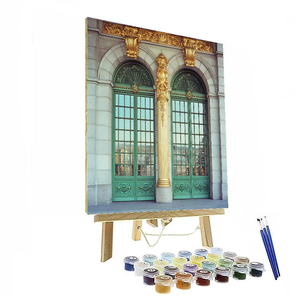 Otto Wagner Inspired Metro Station Facade Numbered painting kits