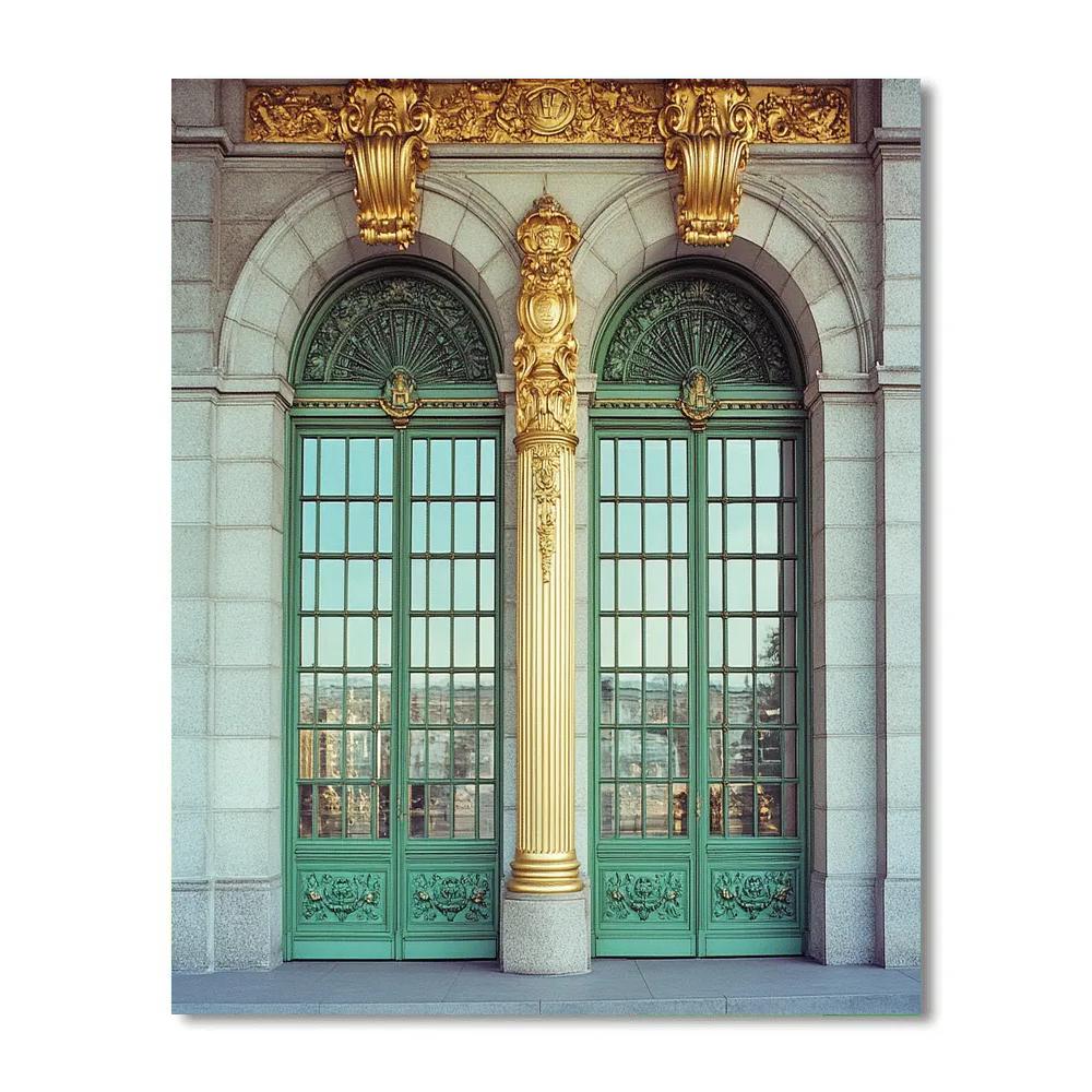 Otto Wagner Inspired Metro Station Facade Numbered painting kits