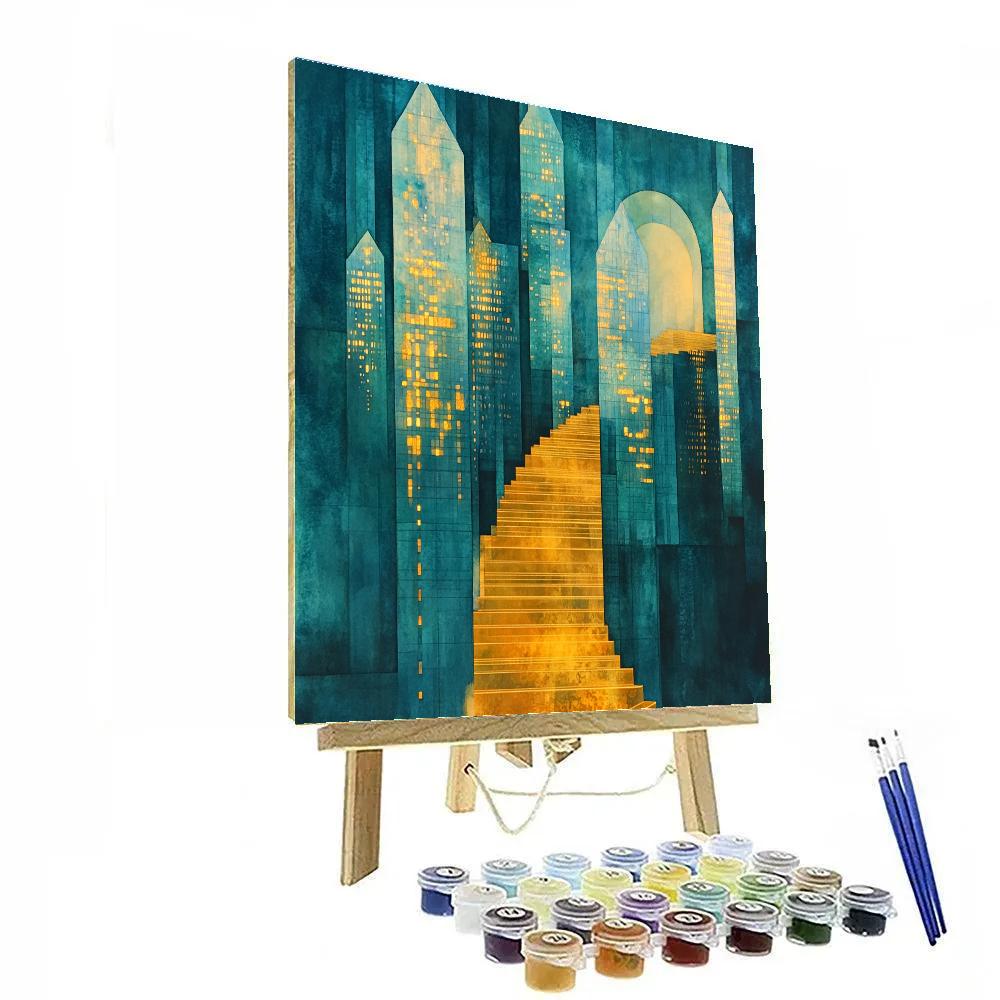 William Blake Inspired Crystal City painting number kit