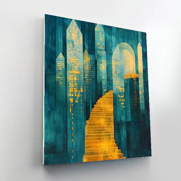 William Blake Inspired Crystal City painting number kit