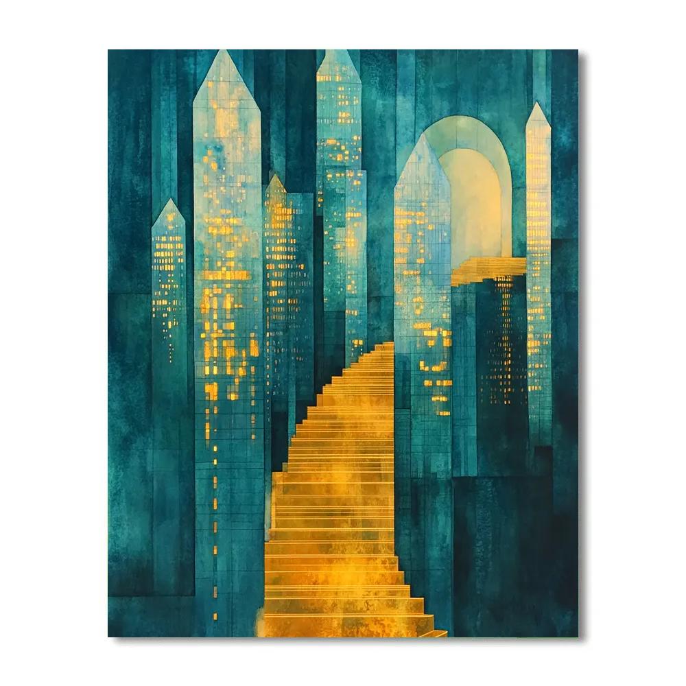 William Blake Inspired Crystal City painting number kit