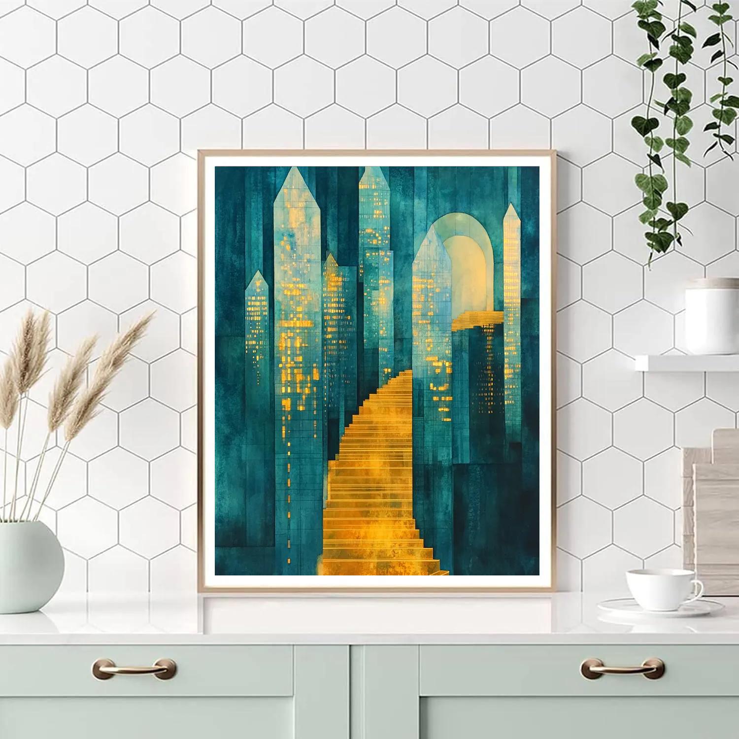 William Blake Inspired Crystal City painting number kit