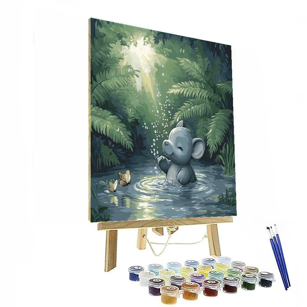 Tantor River Splash Disney Numbered painting kits