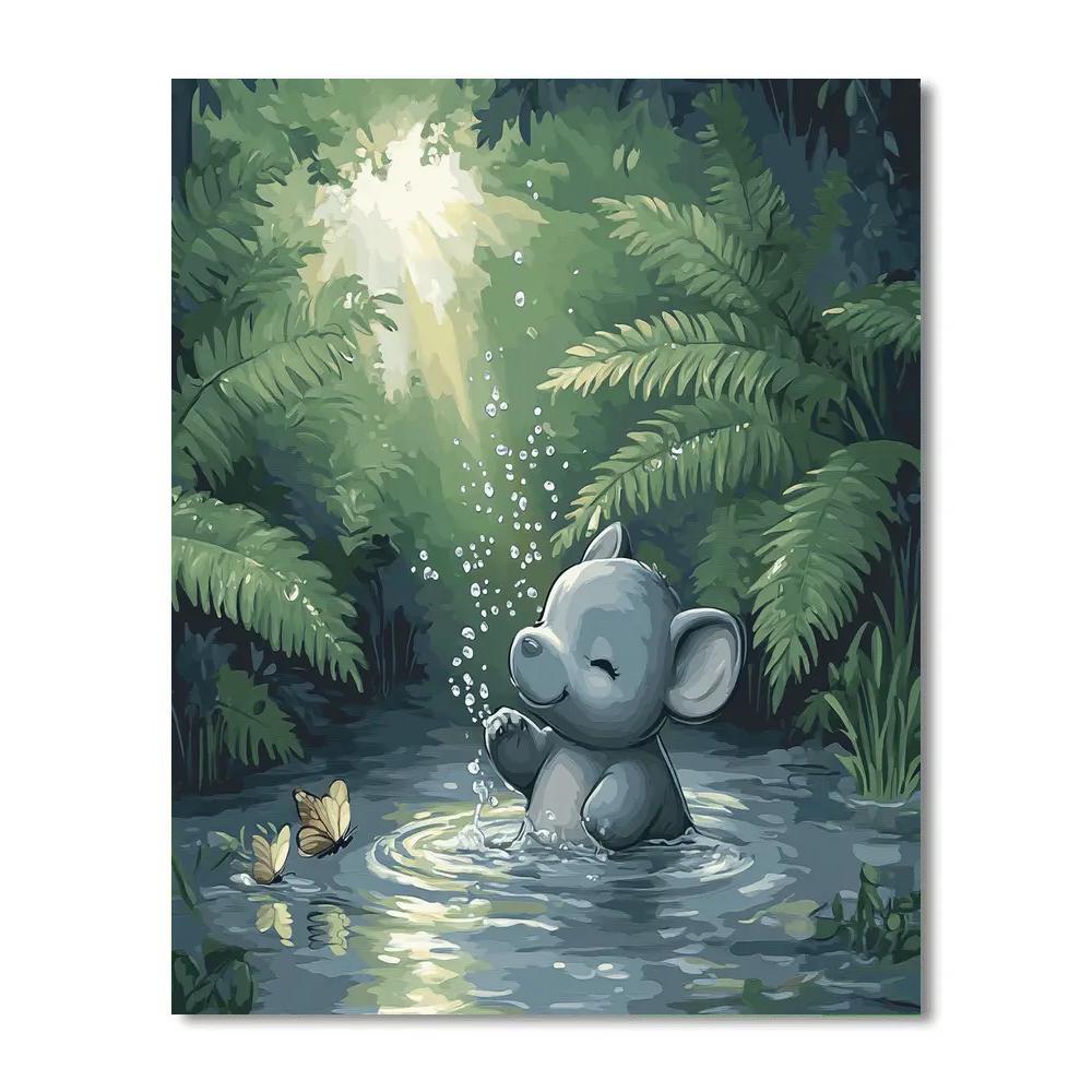 Tantor River Splash Disney Numbered painting kits
