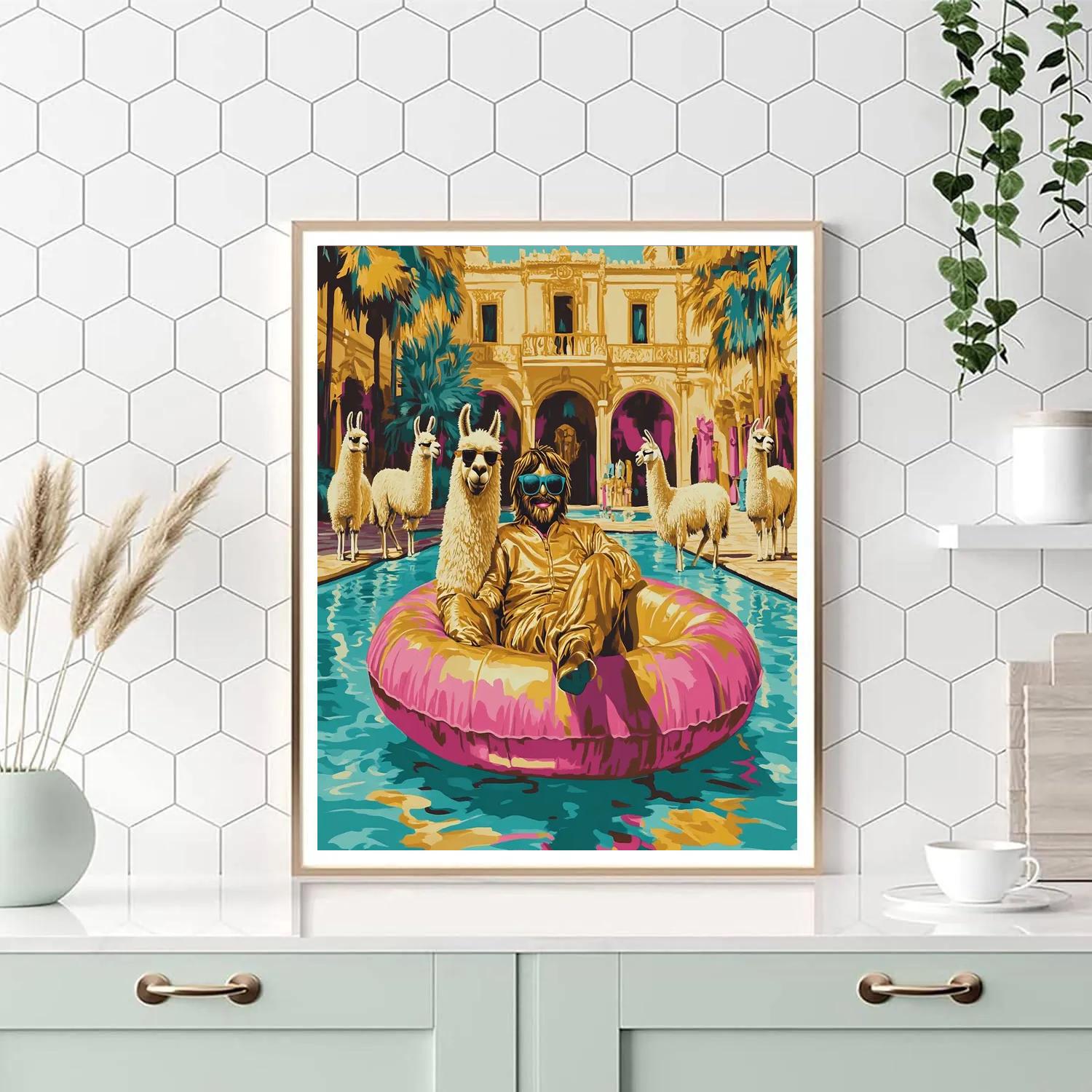 Kuzco Royal Prank Disney DIY paint by numbers