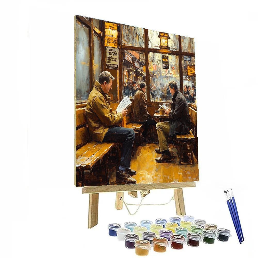 Hogarth Inspired Morning Coffee House Painting by numbers kit
