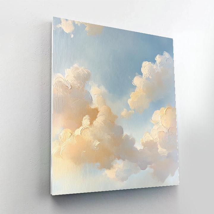 Boucher Inspired Pastel Clouds paint by color