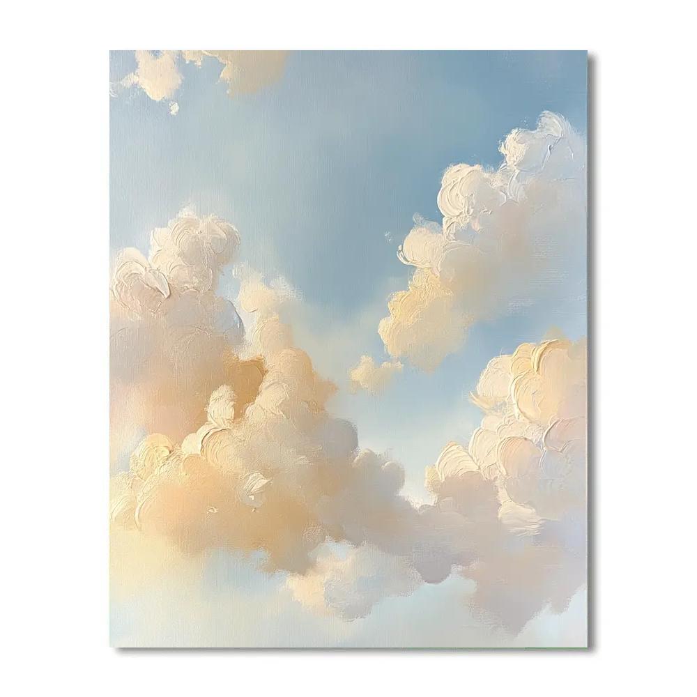 Boucher Inspired Pastel Clouds paint by color