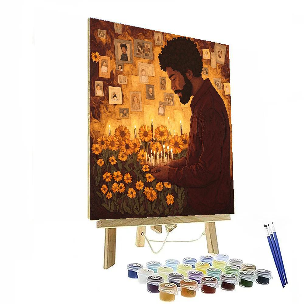 Hector Memory Garden Disney Numbered painting kits