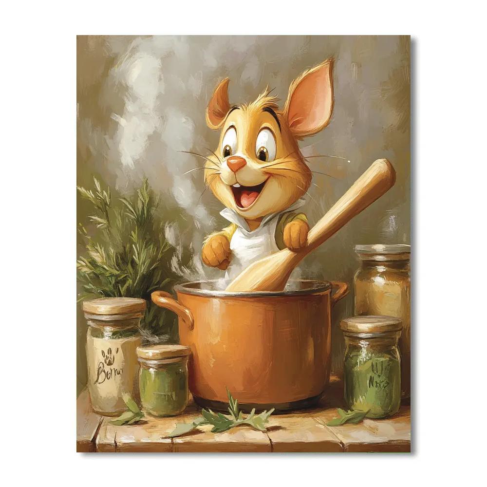 Remy Kitchen Maestro Disney Painting by numbers kit