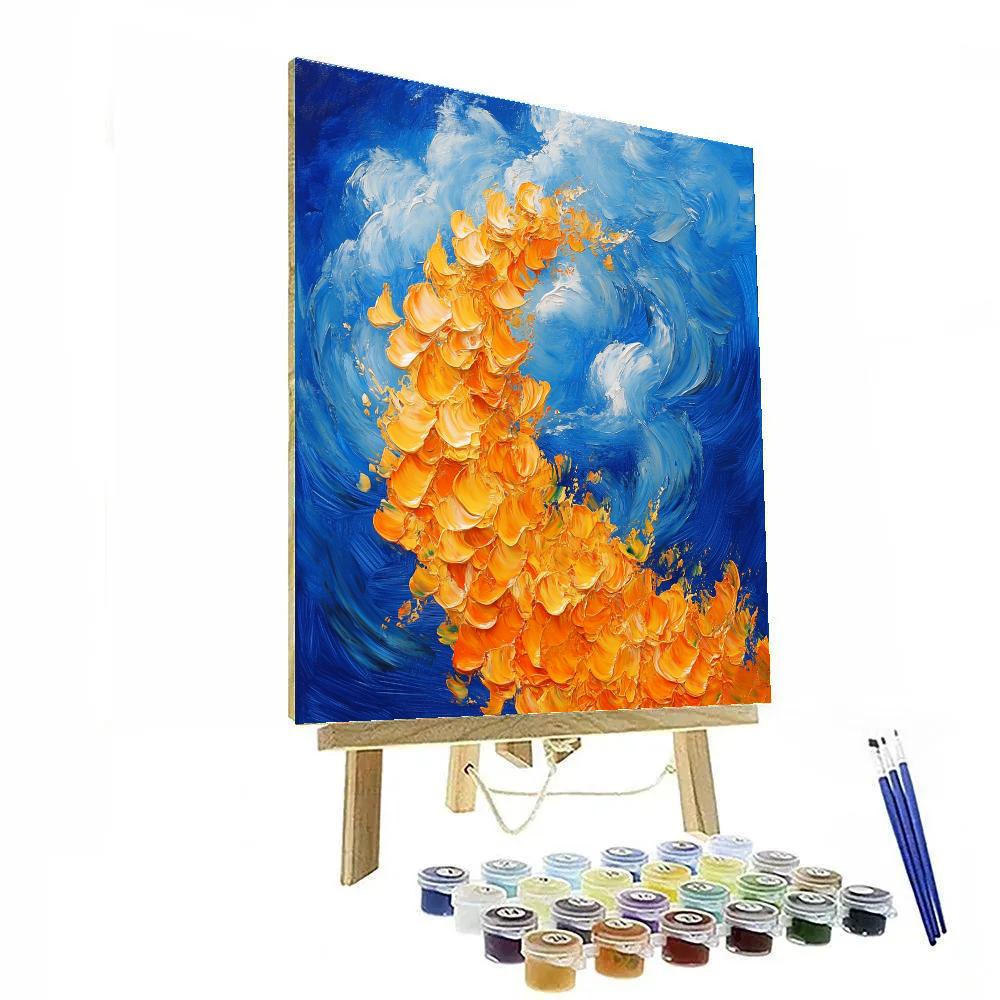 Vincent Van Gogh Inspired Sunflower Storm painting number kit
