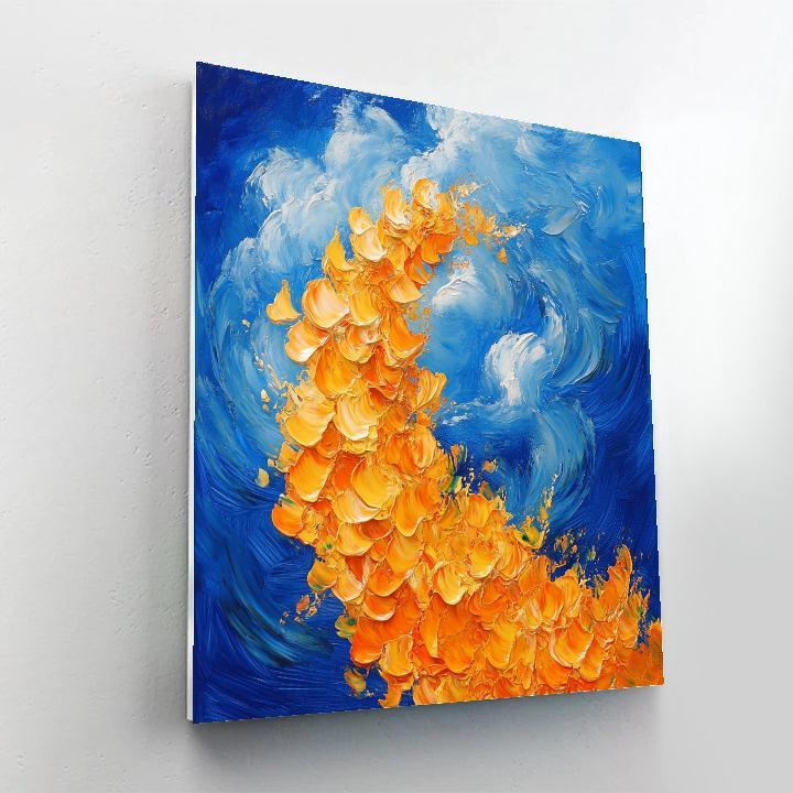 Vincent Van Gogh Inspired Sunflower Storm painting number kit