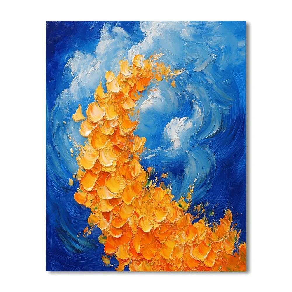 Vincent Van Gogh Inspired Sunflower Storm painting number kit