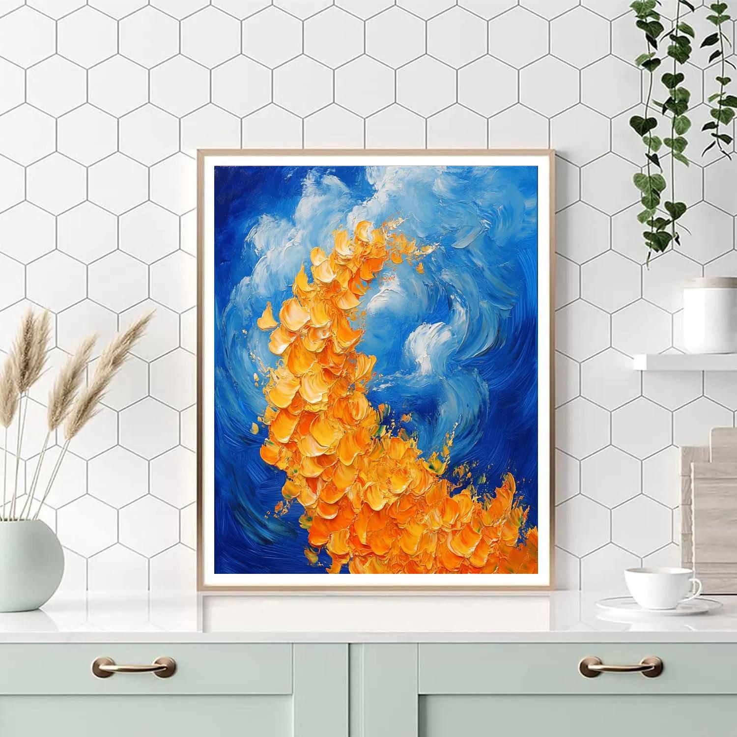 Vincent Van Gogh Inspired Sunflower Storm painting number kit