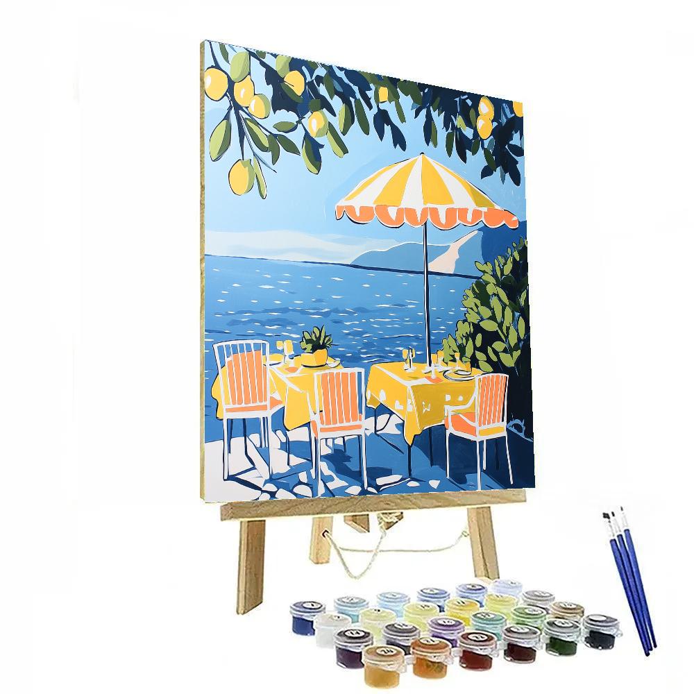 Henri Matisse Inspired Coastal Cafe Terrace painting number kit