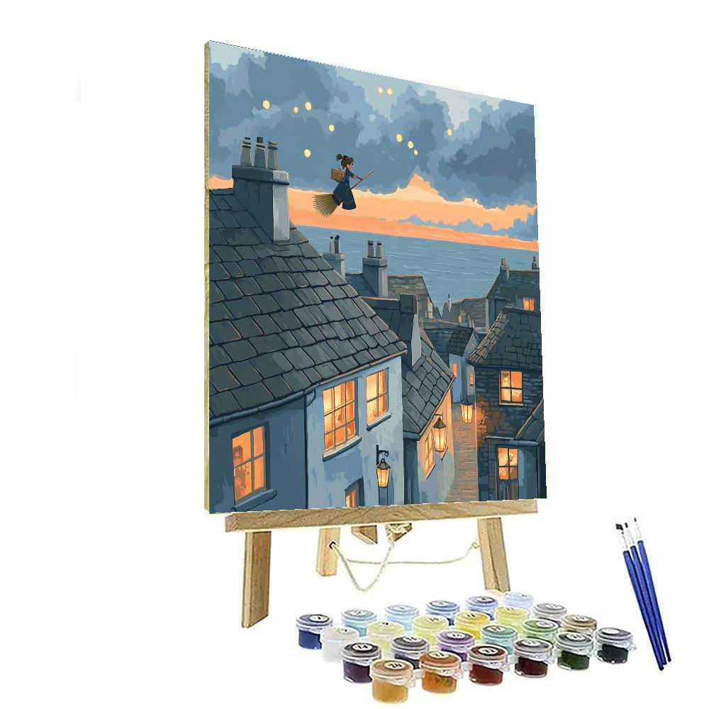 Kiki Delivery Day Disney Paint by numbers art