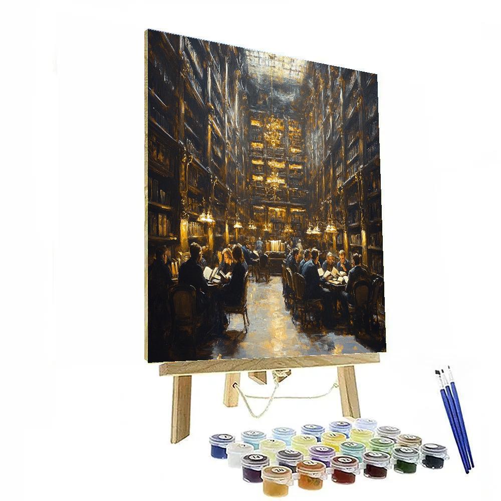 Rembrandt Inspired Night Watch Library Numbered painting kits