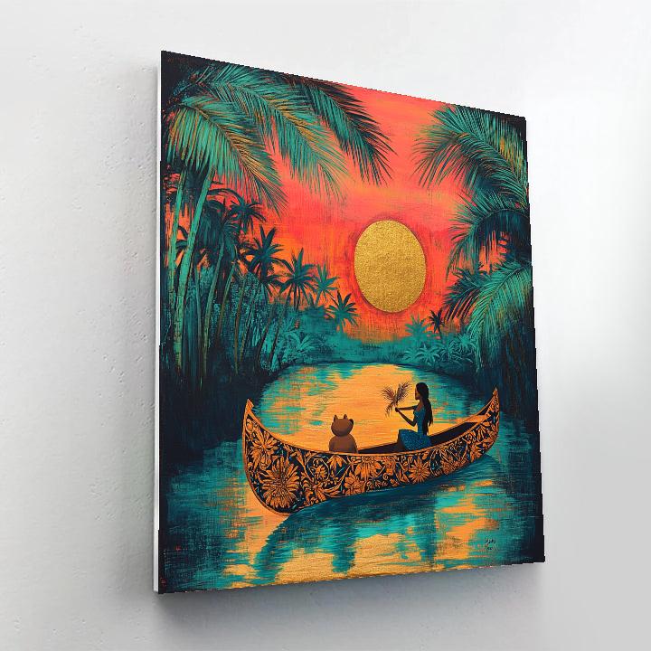 Elena Royal Canoe Ride Disney DIY paint by numbers