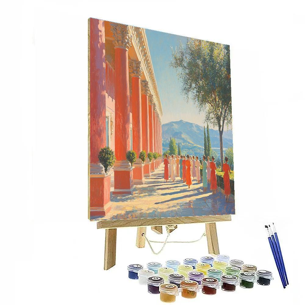 Raphael Inspired Classical Garden Gathering Paint by numbers kits