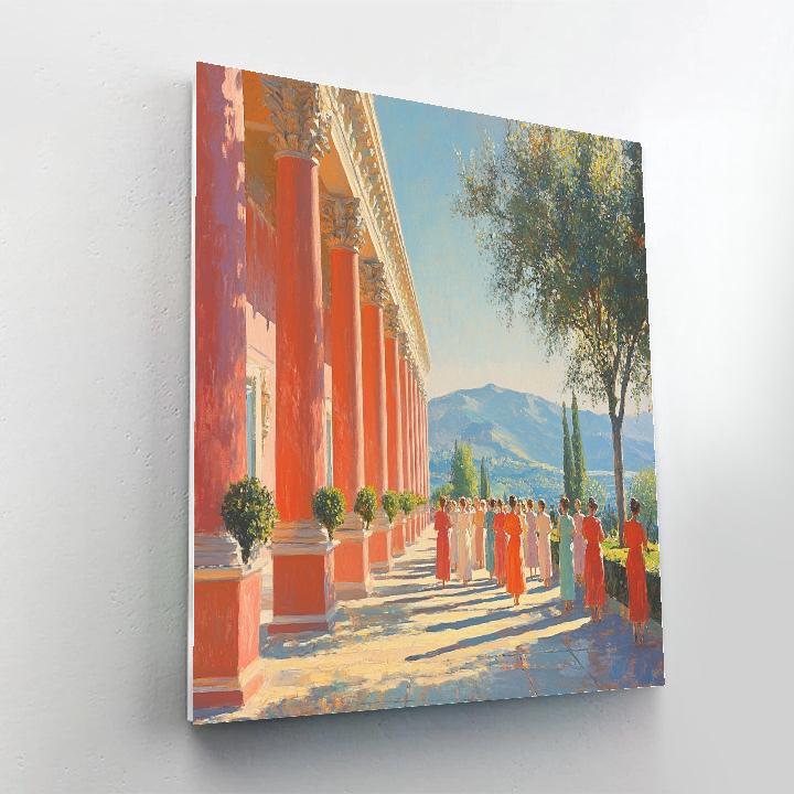 Raphael Inspired Classical Garden Gathering Paint by numbers kits