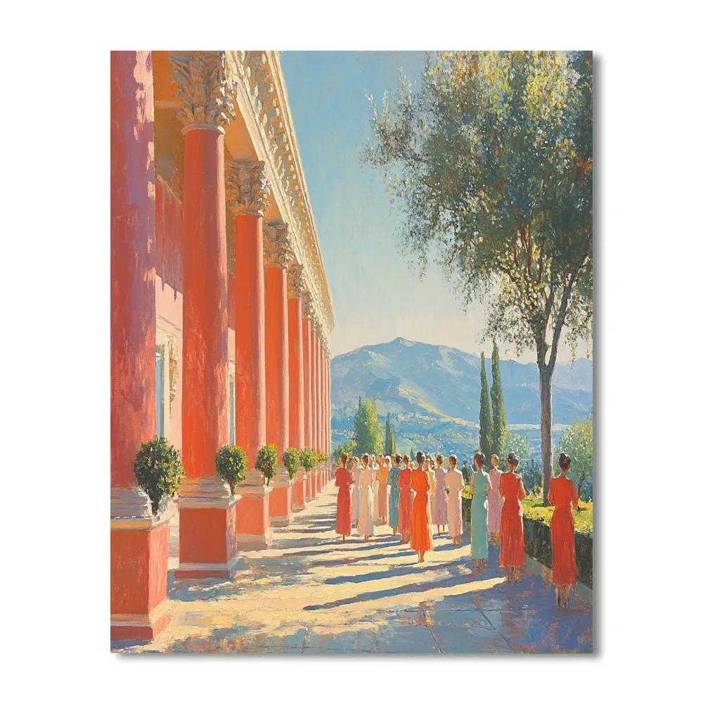 Raphael Inspired Classical Garden Gathering Paint by numbers kits