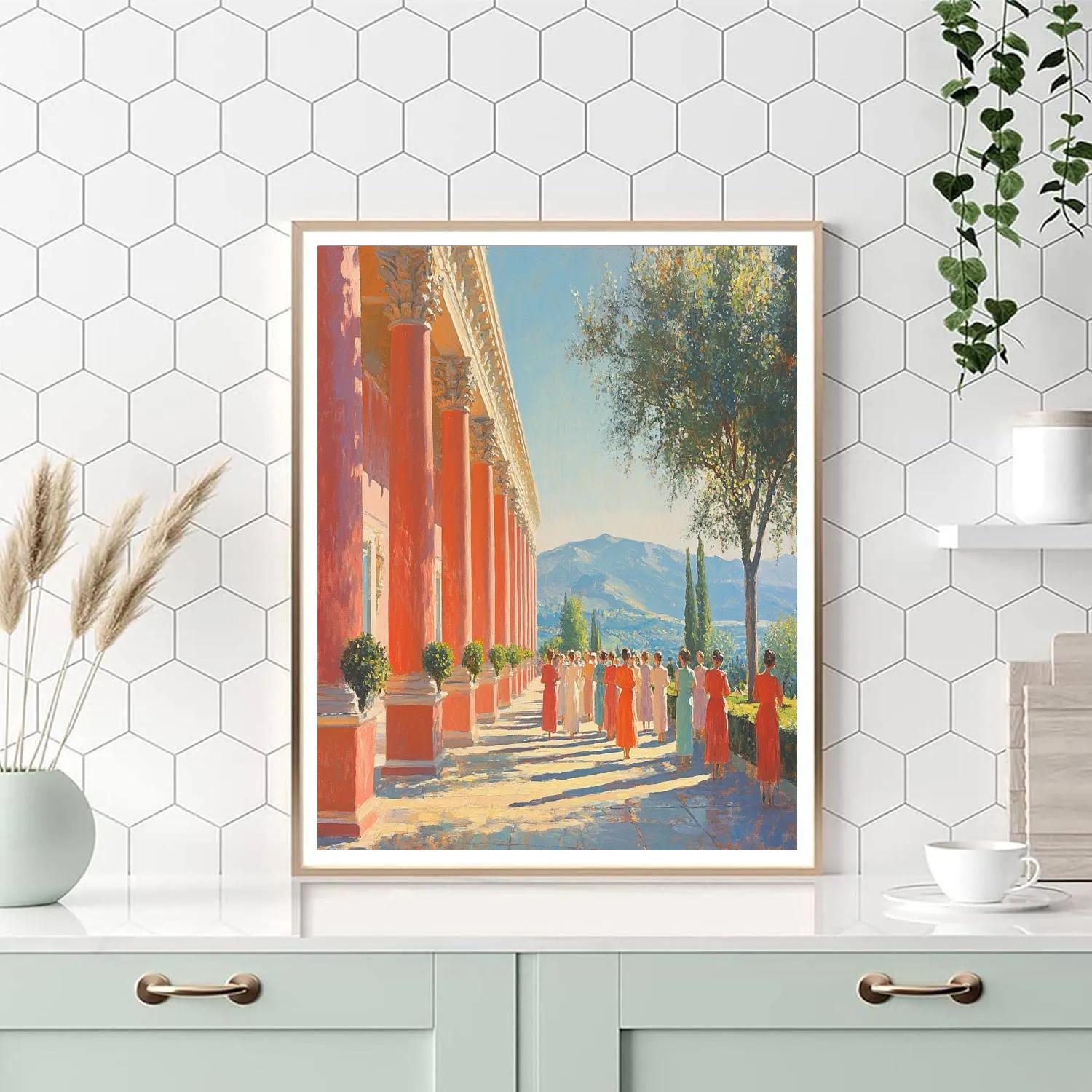 Raphael Inspired Classical Garden Gathering Paint by numbers kits