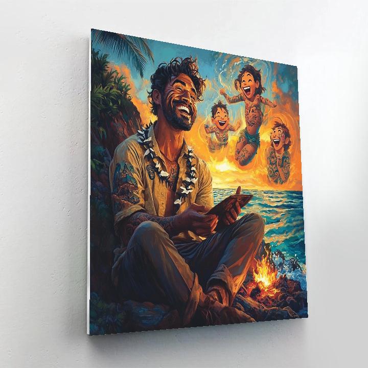 Maui Tattoo Storytelling Disney Paint by numbers art