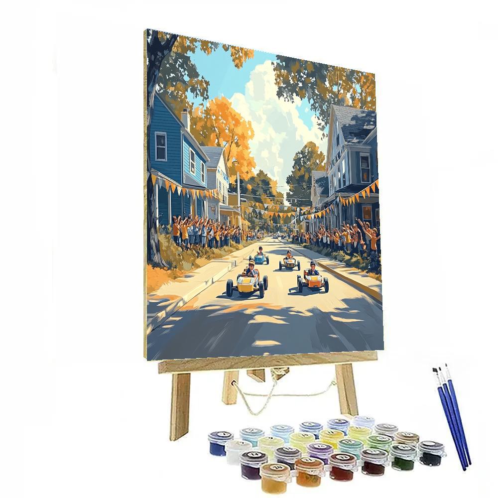 Big Hero Neighborhood Race Disney paint by numbers