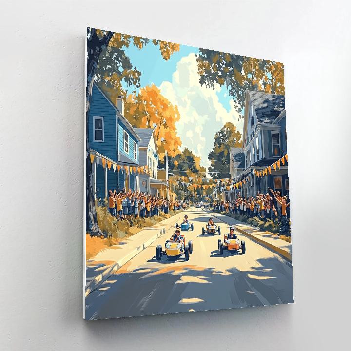 Big Hero Neighborhood Race Disney paint by numbers
