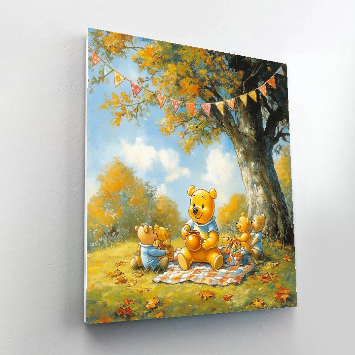 Winnie The Pooh Hundred Acre Picnic Disney Number painting