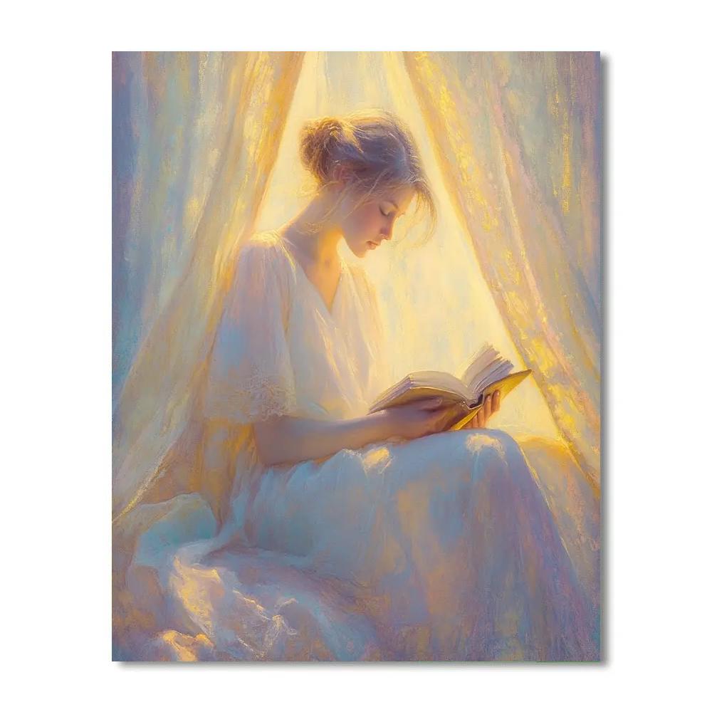 Mary Cassatt Inspired Reading By The Window Paint by numbers kits
