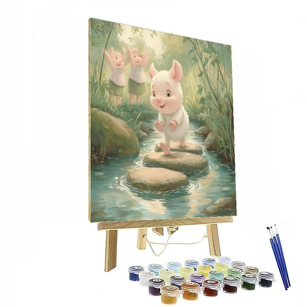 Piglet Brave Little Steps Disney Paint by numbers kits