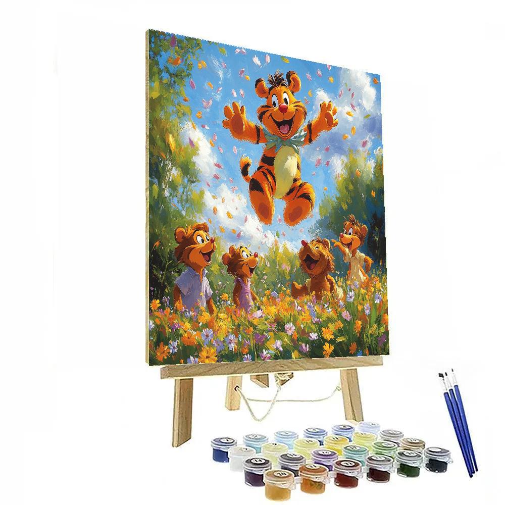 Tigger Bounce Meadow Fun Disney paint by color