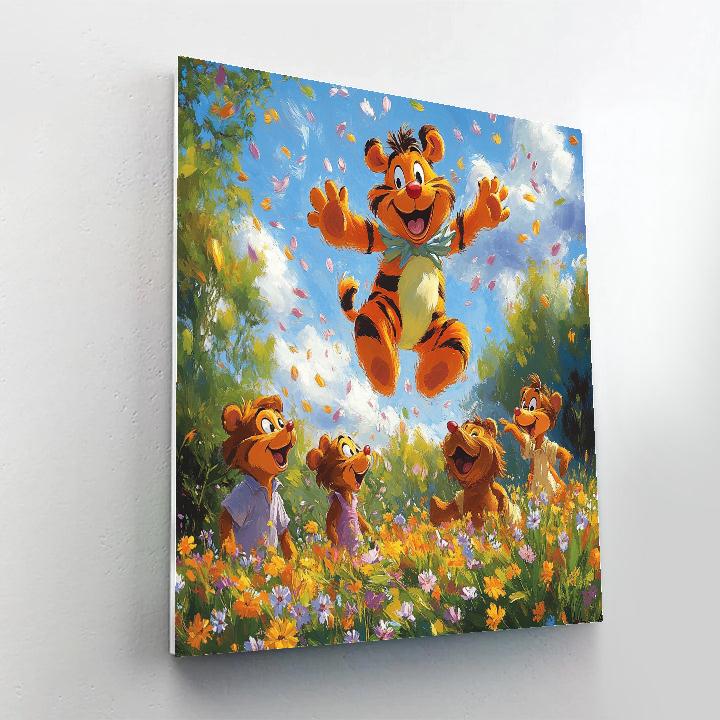 Tigger Bounce Meadow Fun Disney paint by color