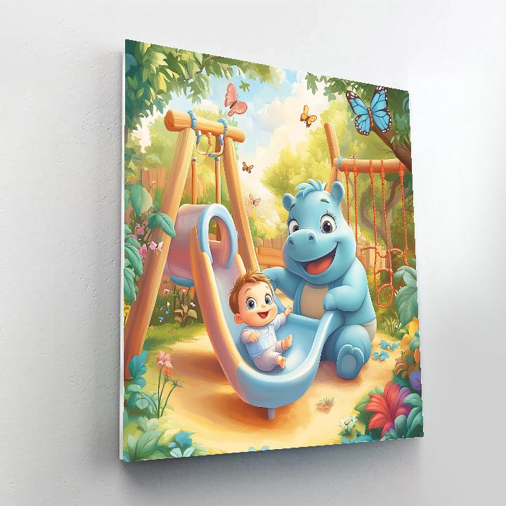 Kanga Playground Share Disney paint by color