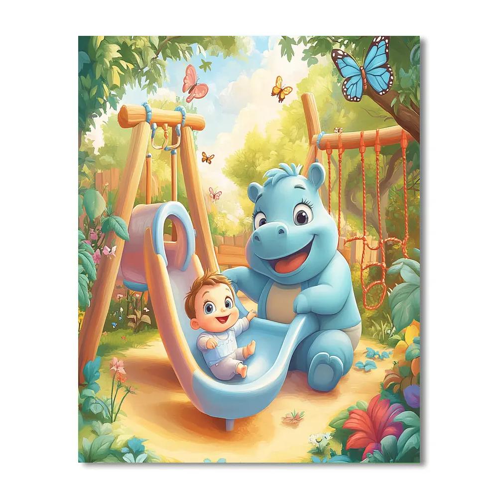 Kanga Playground Share Disney paint by color