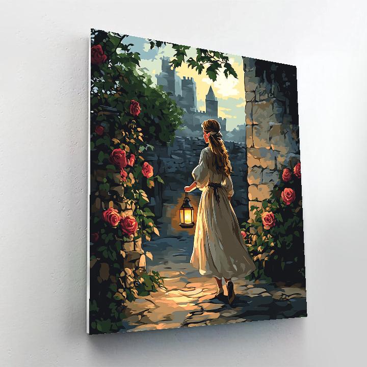 Eilonwy Castle Stroll Disney DIY paint by numbers
