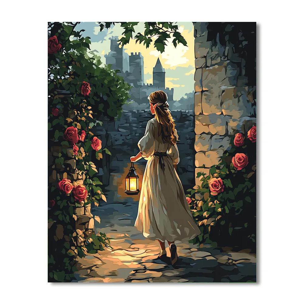 Eilonwy Castle Stroll Disney DIY paint by numbers