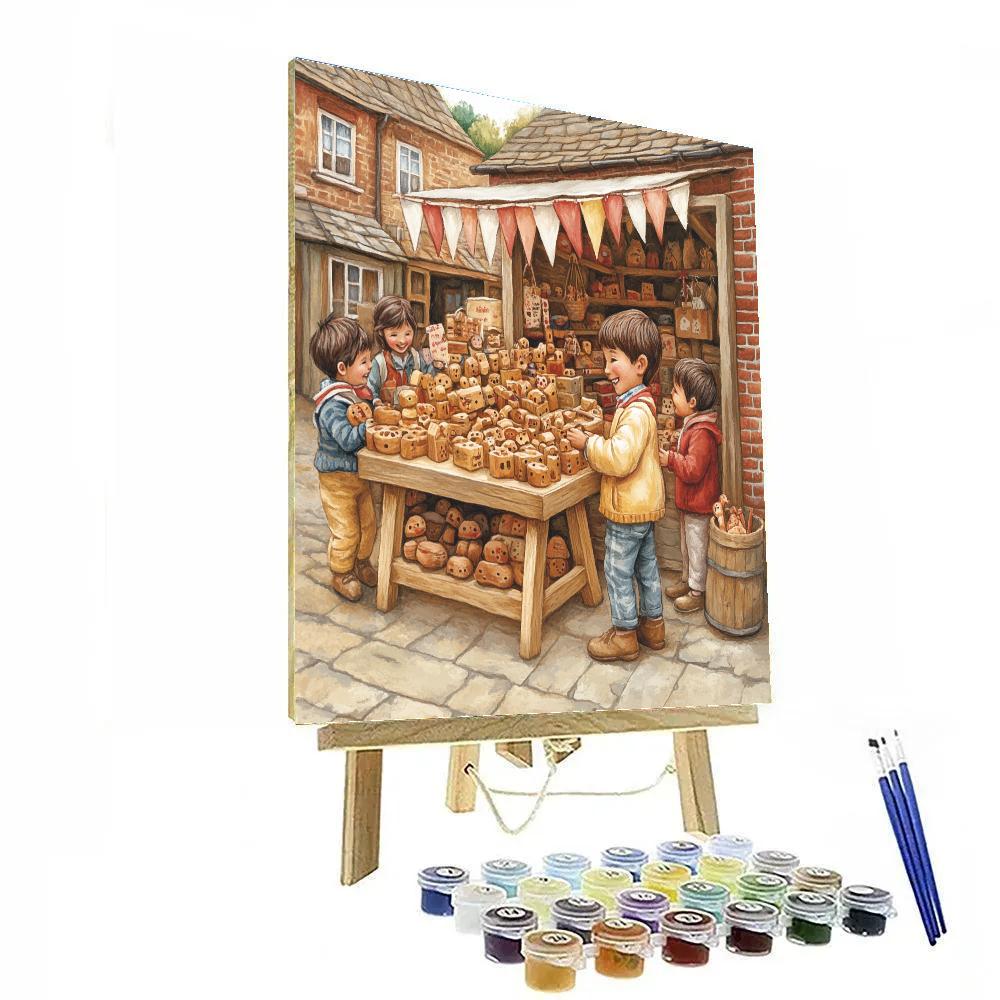 Meriadoc Merry Market Disney paint by number