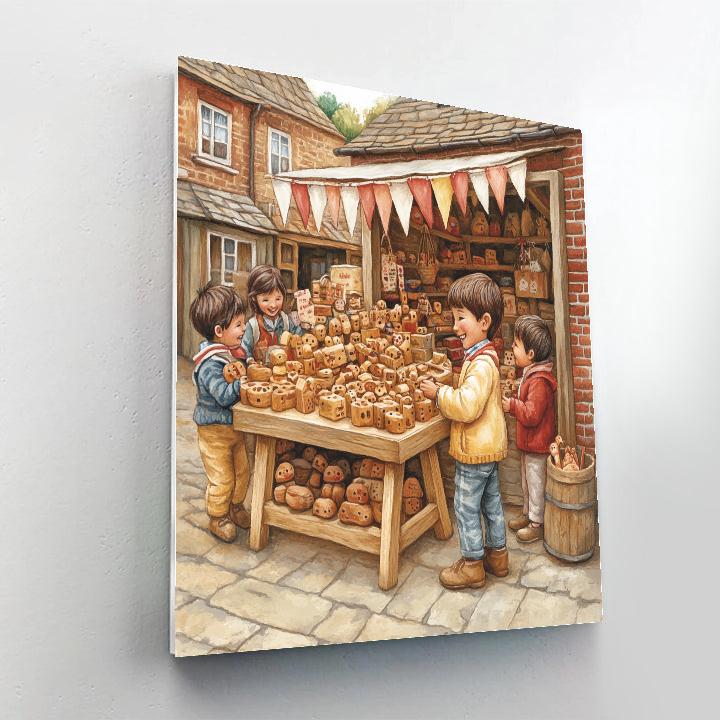 Meriadoc Merry Market Disney paint by number