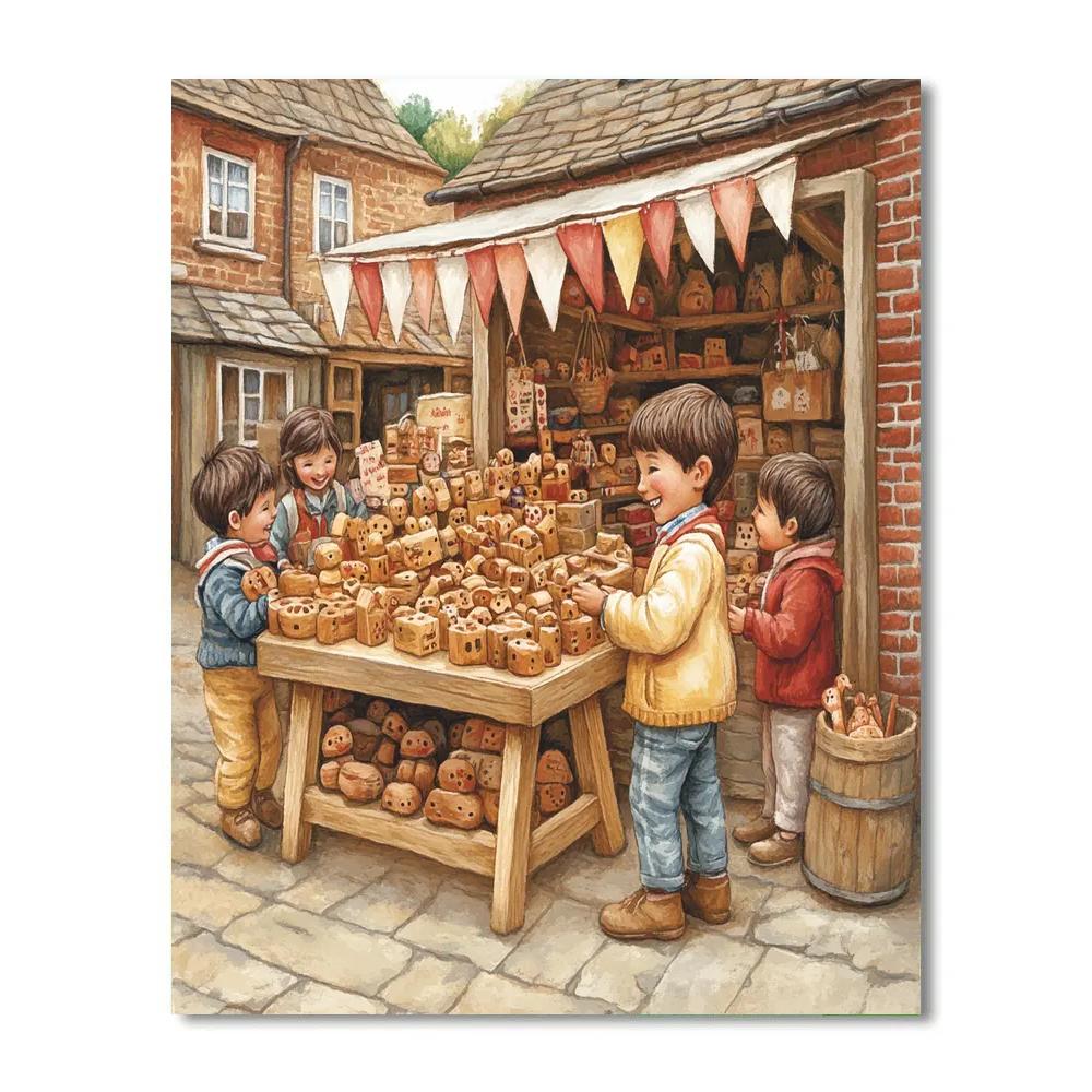 Meriadoc Merry Market Disney paint by number