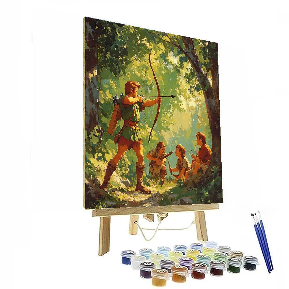 Robin Hood Forest Bow Disney Painting by numbers kit