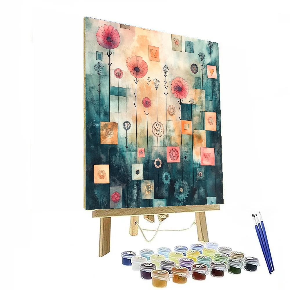Paul Klee Inspired Mechanical Garden Paint by numbers kits