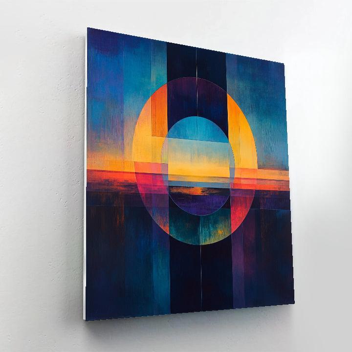 Wassily Kandinsky Inspired Orbital Symphony paint by color