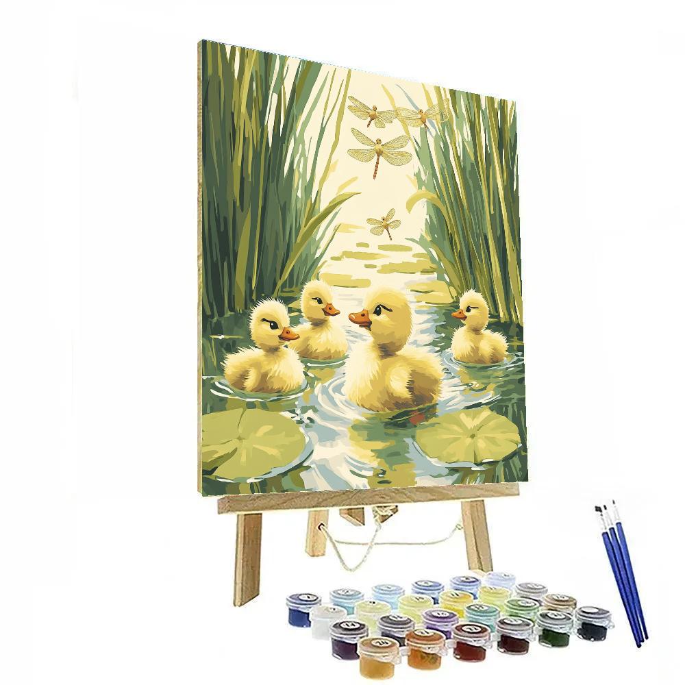 Archie Duckling Pond Disney paint by color
