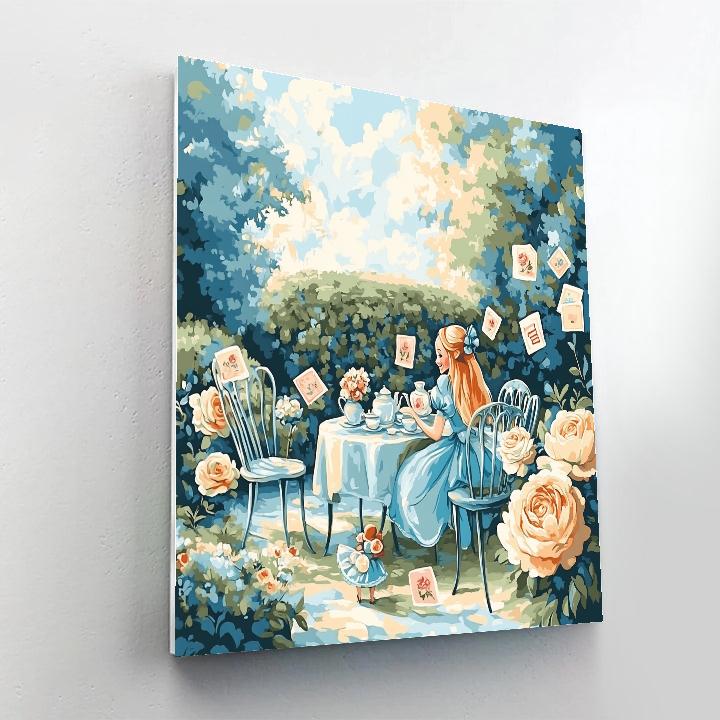 Alice Tea Party Garden Disney Numbered painting kits