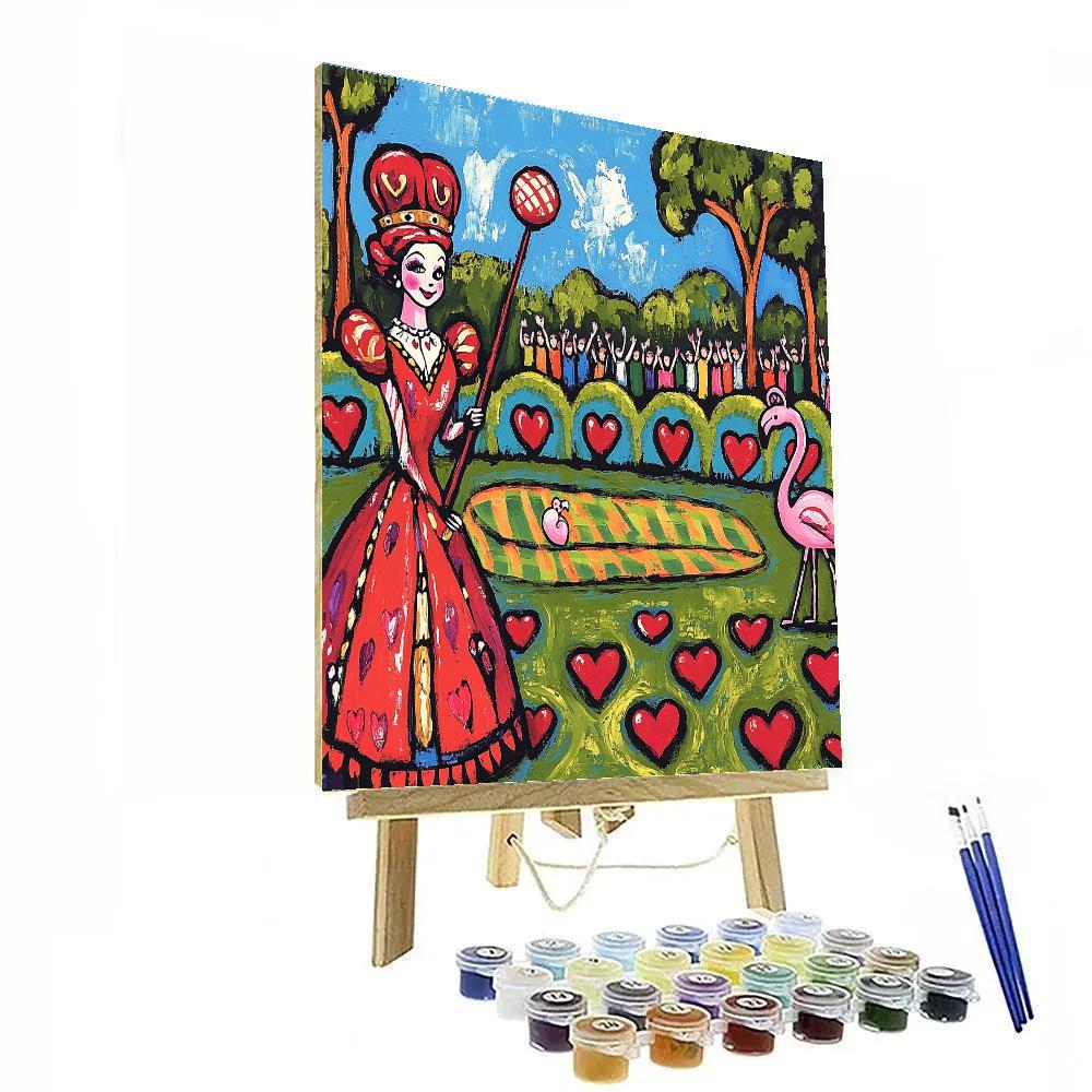 Queen Of Hearts Croquet Garden Disney Paint by numbers kits