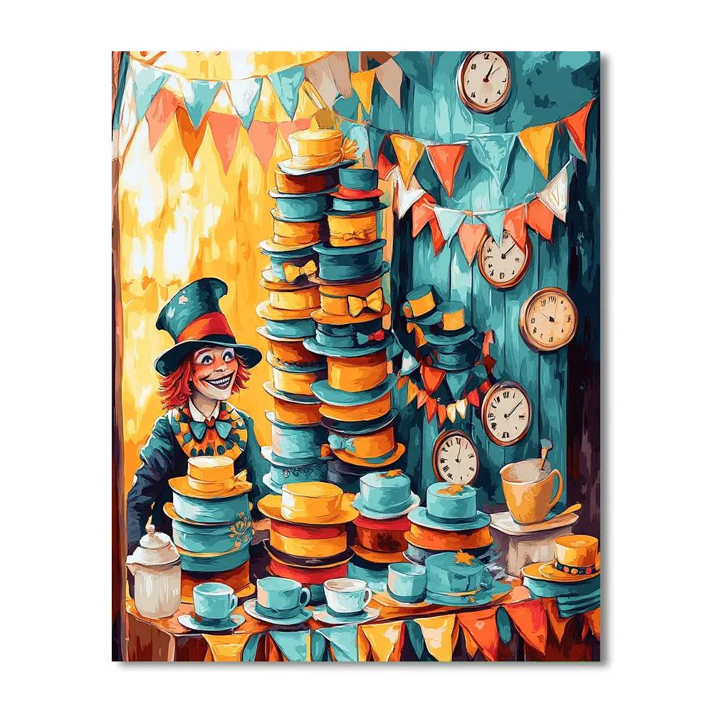Mad Hatter Sunny Hat Shop Disney Numbered painting kits